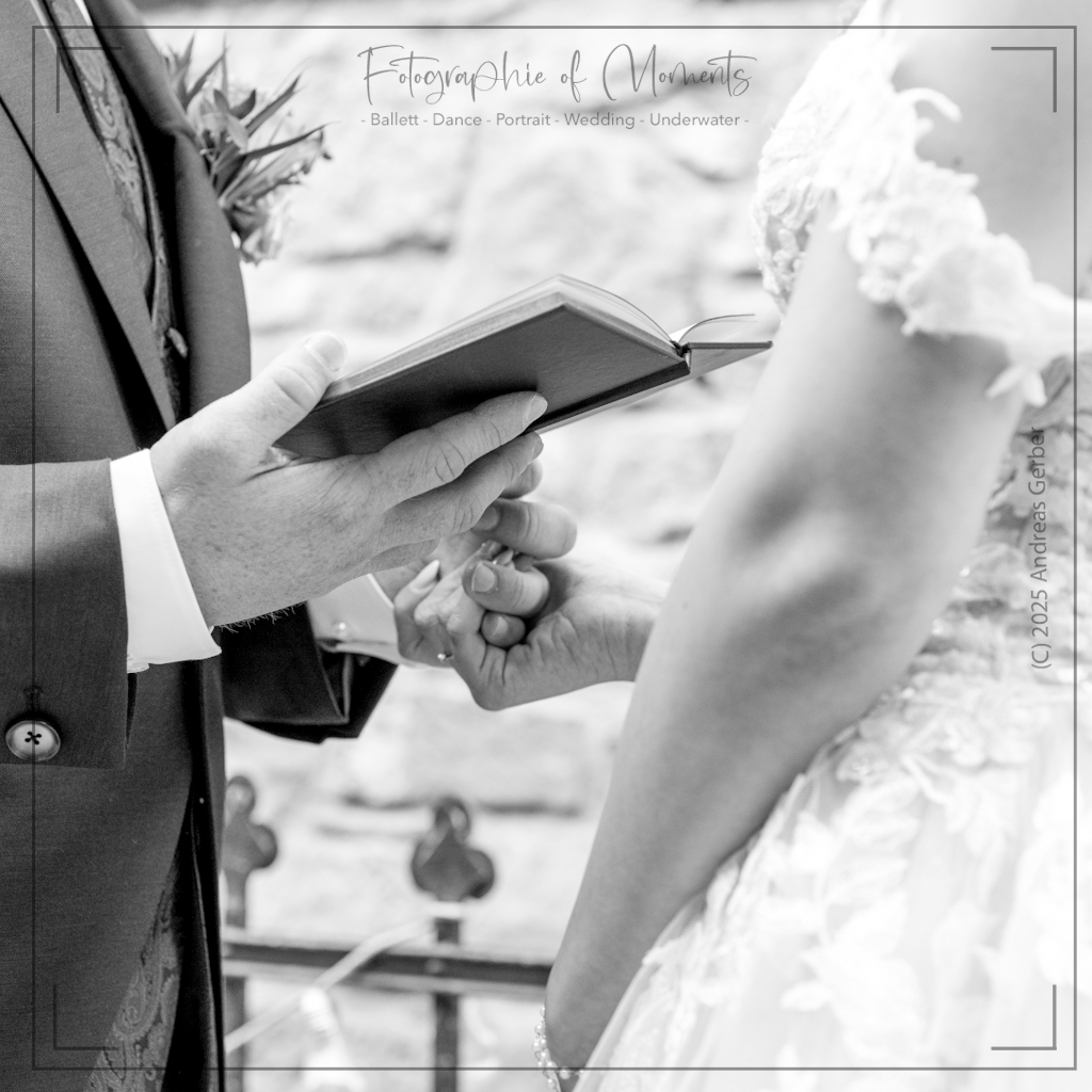 Brautpaar gibt sich im Loewenthor das Gejuebte