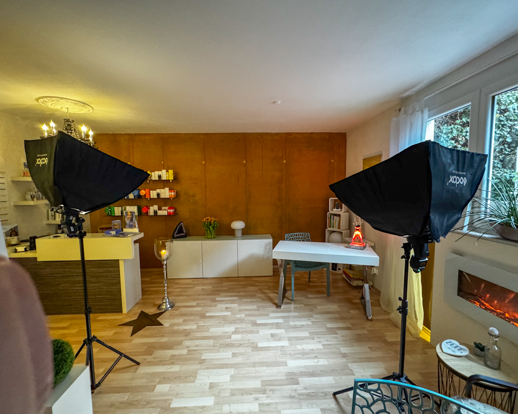 Making of fuer professionelle Fotoaufnahmen Kosmetikstudio Palmbach