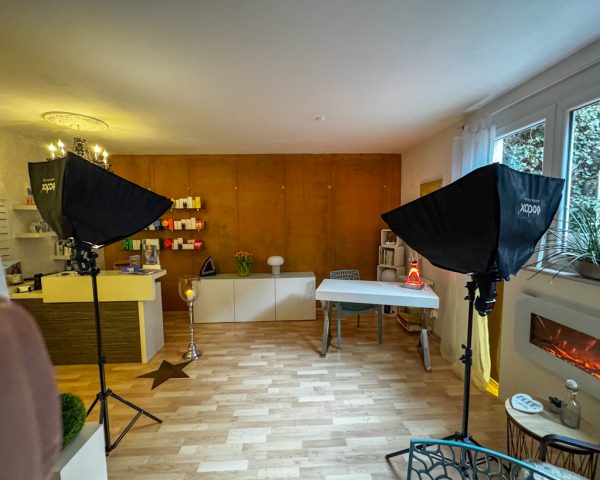 Making of fuer professionelle Fotoaufnahmen Kosmetikstudio Palmbach